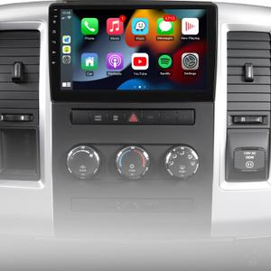 Naifay Car Stereo for Dodge Ram1500 2500 3500 Radio Upgraded 2009-2012 Dodge Grand Caravan 2011-2014 Jeep Wrangler JK 2007-2018, 10.1inch Touch Screen for Dodge Caravan Radio with Carplay Android Auto