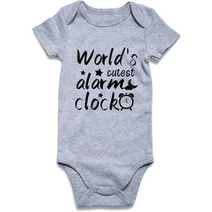 BFUSTYLE Baby Boy Girl Funny Romper Infant Bodysuit 0-18 Months (Gray)