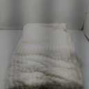 Bedsure Gentle Soft White Throw Blanket for Couch - Cozy Blanket for Women, Cute Fleece Throws for Girls Sofa Couch Cover, Birthday Gifts for Women, Room Fall Halloween Decor, Off White, 86in x 86in