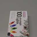 PREXTEX Multicolor String Lights (20 Feet, 100 Count) with White Cord - Indoor and Outdoor Colorful Twinkle Lights for Holiday Decor