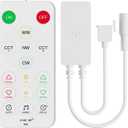 PAUTIX CCT LED Controller Kit SP642E,iOS/Andriod App Control 2.4G RF Wireless Remote Control,CCT LED Controller/Dimmer,for CCT LED Strip Light,with Timing Function,Music Mode,Group Control