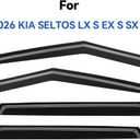 Window Visors Rain Guards for 2021 2022 2023 2024 2025 2026 Kia Seltos