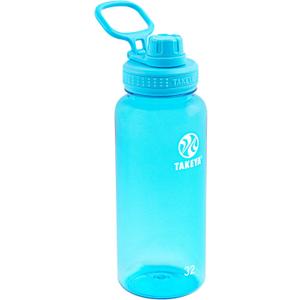 Tritan Sport Water Bottle with Spout Lid - BPA-Free & Dishwasher-Safe Water Bottle - Reusable Bottle with Lid Handle - Simple Leak-Proof Water Bottle - 40 oz, Breezy Blue