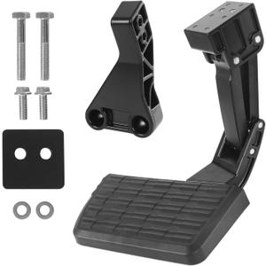 Rear Retractable Bed Step Compatible with 2009-2018 Dodge Ram 1500/2010-2018 ram 2500 3500 (Excludes Dual Exhaust & EcoDiesel Models) Retractable Bumper Tailgate Step Replace# 75306-01A