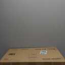 Nathan James Barker Counter Height Solid Wood Barstool with Upholstered Cushion, Backless Island Stool with Rubberwood Legs and Natural Textured Linen Upholstery for Kitchen, Brown/White