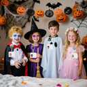 2 x Morcheiong 10 Pack Halloween Retractable Badge Holders with Swivel Alligator Clip Nurse Badge Reel ID Badge Holders Retractable Clip for Students Teachers Office Workers