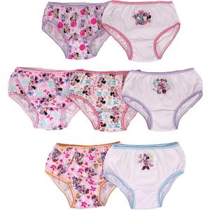Disney girls Minnie Mouse Underwear Multipacks With Assorted Prints in Sizes 2/3t, 4t, 4, 6, 8 and 10