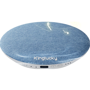 Kinglucky X50 Pillow Speaker for Sleeping, Builtin White Noise Sound Machine Pink Noise for Sleeping, AutoOff Timer Portable Bluetooth Speaker Under Pillow Rechargeable for Side Sleeper, Blue