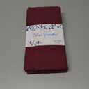 Blue Needles Set of 6 Hemstitch Linen Napkins 100% Cotton Burgundy Cloth Dinner Napkins 18x18 inches, Soft, Reusable, Absorbent, Washable, Ideal for Wedding Events, Parties & Everyday Use