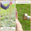 Pelopy 42" Sod Staple Driver Garden Stakes Installer Wood Sod Staple for Landscape Fabric for Erosion Blankets, Turf, and Landscape Fabric