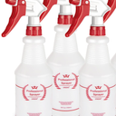 Plastic Spray Bottle (3 Pack, 24 Oz, All-Purpose) Heavy Duty Spraying Bottles Leak Proof Mist Empty Water Bottle for Cleaning Solution Planting Pet with Adjustable Nozzle and Measurements (24 Oz, 3 Pack)