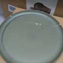 LERATIO Stoneware Dinnerware Sets for 4,Handcarft Ceramic Plates and Bowls Sets,Chip and Scratch Resistant Dishes, Dishwasher & Microwave Safe, Oven safe,Reactive Glaze-Green