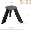 Orgerphy 16 Round Plate Table Base Leg | 16 Inch Metal Coffee Table Legs Bench Legs| 16 inch Height 14" Wide Industrial Square Tube Leg for Tea Table Coffee Table Furniture Bench Legs (16 inch)