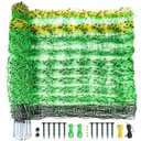 PPOLB Electric Fence Netting - 35.4" H x 164' L, Portable Movable Livestock Nets Mesh for Goats, Sheep, Hogs, Dog, All-Purpose Electric Fencing for Backyards, Homesteaders, Farms Ranches, and Gardens