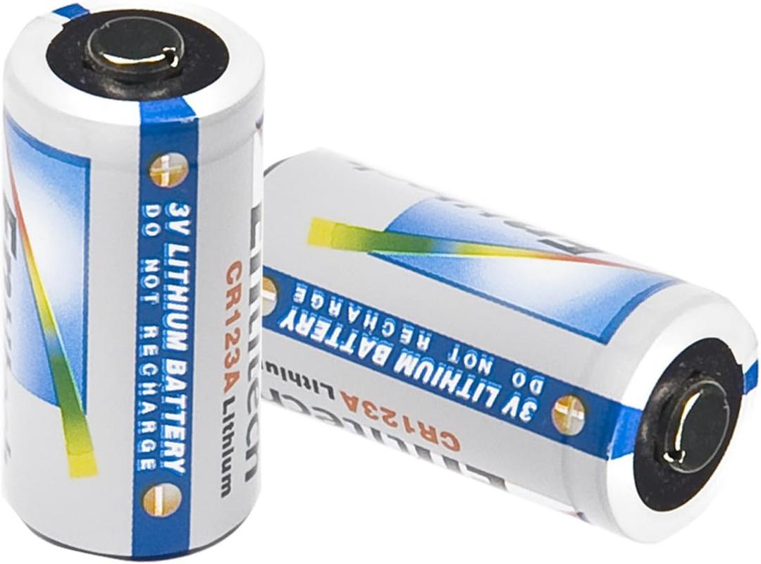 BARSKA CR123A 3V Lithium Batteries  2 Pack | Non-Rechargeable Battery for Flashlights, Laser Sights, Cameras, and Security Devices