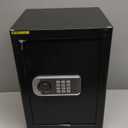 Large Safe Box for Home - 3.0 CuFt Heavy-Duty Cabinet with Motion Light & Dual Alarm, Digital Keypad & Override Key, Removable Shelf - Spacious Black Safe for Documents, Laptops, and More