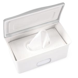 Ubbi Baby Wipes Dispenser, Baby Wipes Case, Baby Wipes Holder With Weighted Plate, Keeps Wipes Fresh And Non-Slip Rubber Feet, Gray (1 Count (Pack of 1))