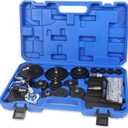 MR CARTOOL Automotive Brake Bleeder Kit 12PCS Brake Master Cylinder Adapters with Quick Coupler, Brake System Fluid Bleeding Tools Set for Most Vehicles