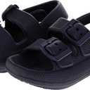 Josmo Kids Jelly Sandals Open Toe Strap Summer Pool Beach Shoes for Boys and Girls (Size 5-10 Toddler) (Navy)