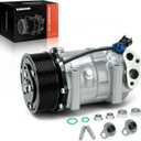 A-Premium Air Conditioner AC Compressor with Clutch Compatible with International Loadstar Base Compressor & International Navistar Any Compressor