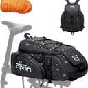 19L Reflective Bike Rack Bag Large Capacity Waterproof Rear Bag with Rain Cover E-Bike Bicycle Accessories Basket Storage Crossbody Saddle Shoulder Rear Seat Luggage Pouch Bag Accesorios Bicicletas
