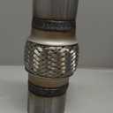 Exhaust Flex Pipe, 2.5''x 4''Stainless Steel Heavy Duty Exhaust Flex Pipe, Double Braid Exhaust Flex Tube, Overall Length 8''