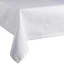 Leading Linens 2 Pack 52 x 94 Inch Square White Polyester Tablecloth, Table Cover, Stain and Wrinkle Resistant, Washable for Dining Table, Wedding Reception, Banquet, Party