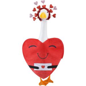 Valentine's Day Goose Outfit Love Heart Costume Red Porch Goose Clothes for 23 Inch Cement Statue Outdoor Lawn Yard Garden Patio Lawn Decor