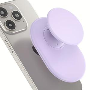 AUROX for MagSafe Phone Grip, Magnetic Phone Grips, Expandable Collapsible Mobile Phone Grip Stand Holder with Kickstand for Magsafe Stand Compatible with iPhone 16 15 14 13 12 Series, Purple