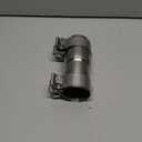 2.25 to 2.5 Inch Exhaust Adapter with Clamp, Stainless Steel Reducer Connector, 2.25" ID to 2.5" ID for OD 2.25"-2.5" Pipes, No Welding for Car, Truck, Motorcycle