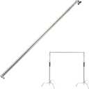 Pro Stainless Steel Telescopic Backdrop Crossbar Max Length 10 ft/3m Adjustable Background Support Cross Arm, Backdrop Pole for C Stand