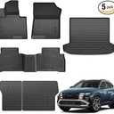 Floor Mats Custom Fit for Hyundai Tucson 2022 2023 2024 2025 2026 Fuel (Not for Hybrid) Trunk Mat with Backrest Mat All Weather TPE Rubber Cargo Liner Full Set for Tucson Accessories