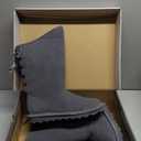 BEARPAW Women's Elle Short Graphite Size 10 | Women's Boot Classic Suede 