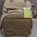 KeaBabies Diaper Bag Backpack - Multifunctional Travel Diaper Back Packs,Maternity Baby Changing Bags, Compact 12L Capacity, PU Leather,Waterproof, Unisex,Stylish Nappy Bag, Diaper Changing Pad(Latte)