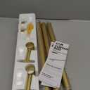 YaFex Heavy Duty Curtain Rods 32-60 Inch, 1 Inch Adjustable Curtain Rod for Windows, Gold Short Window Treatment Rods with Aluminium Finials, Easy Installation