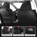 MIROZO Rav4 Seat Covers Full Set,Car Seat Covers Compatible with 2019 2020 2021 2022 2023 2024 2025 Toyota RAV4 Hybrid LE XLE Limited (Black and Blue,Non XSE&2022-2025 SE Hybrid)