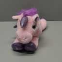 Hopearl LED Plush Unicorn Lighting Up Stuffed Animal Floppy Night Lights Glow in The Dark Birthday Festival for Kids Toddler Girls, Pink, 16''