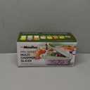 Mueller Pro-Series 10-in-1, 8 Blade Vegetable Chopper, Onion Mincer, Cutter, Dicer, Egg Slicer with Container, French Fry Cutter Potato Slicer, Home Essentials, Salad Chopper White Sand/Green (8 Blade, White Sand/Green)