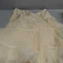 Petticoat Skirts Plus Size Wedding Crinoline Underskirt Slips Tutu Skirt Champagne XL