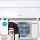 YITAHOME 22 SEER2 18K BTU 2 Zone Mini Split AC/Heating System, 9000 9000 BTU Dual Zone Mini Split Air Conditioner, 208-230V Pre-charged Inverter AC, Compatible with Wi-Fi&Alexa