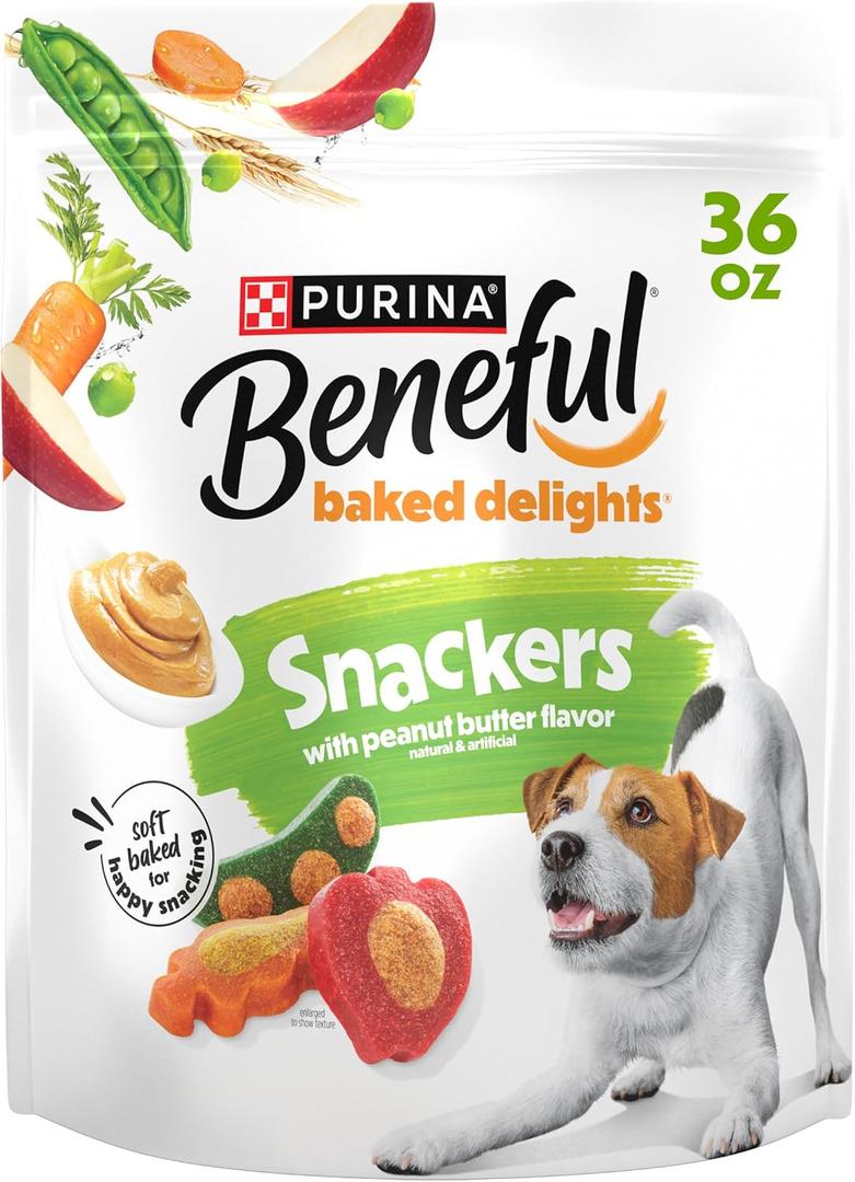 Purina Beneful Baked Delights Snackers Dog Treats, 36 OZ (EXP 10/31/27)