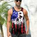 RAISEVERN Mens Tank Tops Summer Sleeveless Tee Cool Workout T-Shirts Beach Novelty Undershirts (XL)