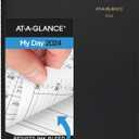 AT-A-GLANCE 2024 Daily Planner, Two Person Quarter-Hourly Appointment Book, 8" x 11", Large, Black (702220524)