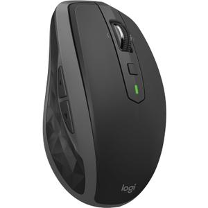 Logitech MX Anywhere 2S Bluetooth Edition Compact Wireless Mouse, No USB Receiver - Use On Any Surface, Hyper-Fast Scrolling, Rechargeable, Control Up to 3 Apple Mac and Windows Computers and Laptops (Graphite)