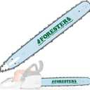 FORESTER 18" Replacement Chainsaw Bar & Chain Combo - 18in Length, .325 Pitch, .050 Gauge, K095 Mount, 72 Drive Link  Replacement Chain Saw Parts Kit For OEM Husqvarna, Jonsered, McCulloch