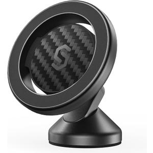 SYNCWIRE MagSafe Car Mount - Flexible Rotation Magnetic Phone Holder for Dash, Strong Magnets, Universal Compatible iPhone, Samsung, Pixel - MagSafe Car Accessories