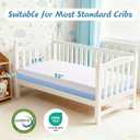 Crib Mattress Dual Sided Memory Foam Baby Toddler Bed Mattress, 52" x 27.6" x 5.5" Soft Breathable Mattresses