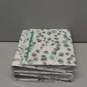 Colarr 4 Pcs Mini 3 Ring Binders for 5.5'' x 8.5'' Paper, Economy Small 1 Inch Round Ring Cute Eucalyptus Leaves Binders Decorative Hardcover with Elastic Cord for School Office Supplies and Home Use