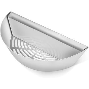Stainless Steel Charcoal Basket with Removeable Water Reservoir for Low N Slow Smoking & Charcoal Grilling for Weber & Other Kettle Grills 