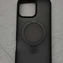 CASEKOO Ultra-Magnetic Stand for iPhone 16 Pro Max Case [Military Drop Protection] [Compatible with MagSafe] Shockproof Translucent Matte Slim Ring Holder Case for iPhone 16 ProMax 6.9", Black